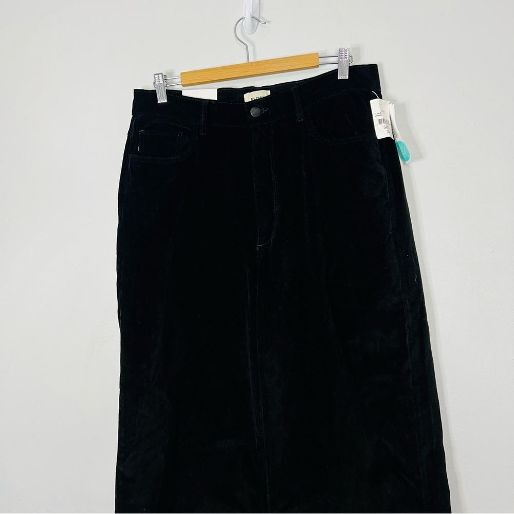Anthropologie DL1961 Hepburn high rise Black Wide Leg Jeans size 32 - Picture 3 of 10